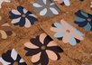 send 4 large flower embellished unique recycled wallpaper bookmarks or gift tags small1