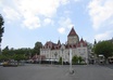 take HD photo or video with your text in front of Swiss castle
