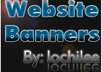create a custom high quality website header or banner