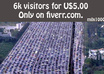 send 6K unique ip VISITORS to your website, Blog or Facebook Fanpage