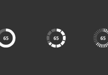 make a flash circular preloader with percent counter big1