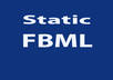insert static FBML to your Facebook fanpage