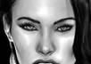 draw quick digital realistic black and white portrait of you