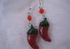 make a pair of Polymer Clay Red Chili Pepper Earrings