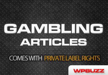 send you 1800 Gambling articles with private label rights included big1