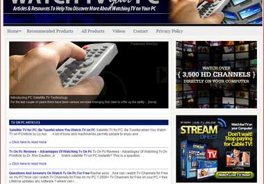 give you a PROFITABLE ready made blog about Watch tv on pc big1