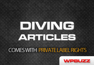 send you 155 Diving articles with private label rights included big1