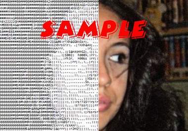 turn your photo into text image as sample picture big1