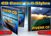 create a CD ecover in six styles with your images