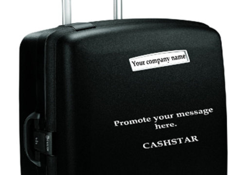 write your company name on luggage as tag and type message for your company big1