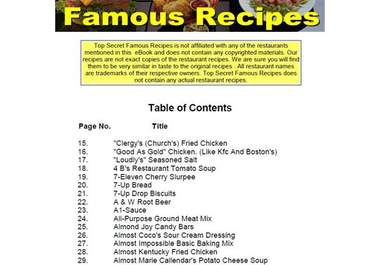 give you 600+ Recipe Top Secret Famous Cookbook ebook big1