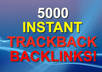 do a scrapebox blast with over 5000 VERIFIED instant backlinks for your website