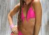 send you an Autographed 4x6 inch Pink Bikini Photo from International Model Kimberly Edwards