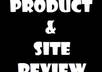 write a positive review on your site/products on my blog