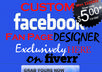 design top quality facebook fan page for all kind of purposes