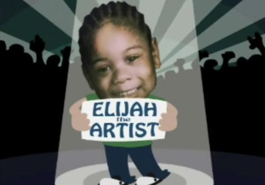 have Elijah my 4 year old Artist grandson draw a personalized colorful artwork design big1