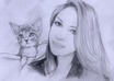 draw a photo realistic portrait of your pet small1
