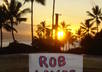 take a photo of the North Shore of Oahu/Hawaii Sunset with your message on it