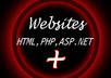 make or help you build a simple html,php,and asp dotnet in CSharp websites