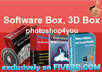 design an AWSOME 3d product box/cover, you can even choose your favorite template, 3d software box small1