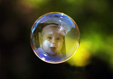 put your face in a bubble big1