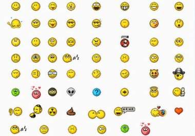 send you over 700 gif smiley emoticons I have collected over the years to use and enjoy while chatting or txting with dear friends and fam big1