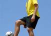 juggle a soccer ball with your message on it and show it to the camera small1