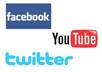 set up your facebook fan page, twitter, and youtube accounts