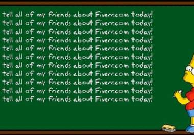 write your own message on Bart Simpsons famous chalkboard big1