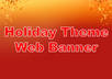 create a holiday theme web banner header