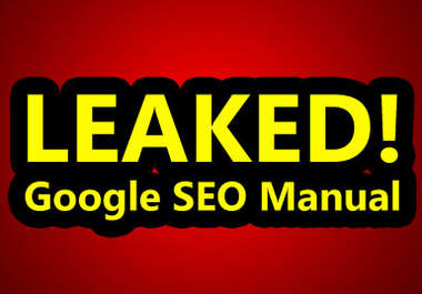 give you a LEAKED google manual for seo big1