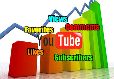 give Your Video More Than 100+ Youtube Likes, 40+ Favorites, 500+ Views, 100+ Comments And Your Channel 80+ Subscribers big1