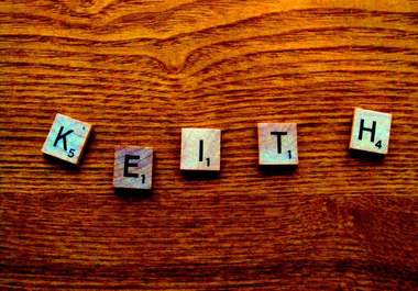 take a photo of any word or words using Scrabble tiles big1