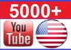 give you 5000+ real USA youtube views [Non mobile youtube views within 72 hours]