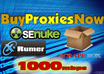 give you FIVE Blazing Fast Private Proxies on our New 1000Mbps Proxy Servers