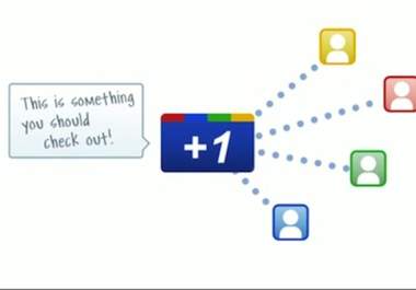 give you more than 100 Google +1 for your website big1