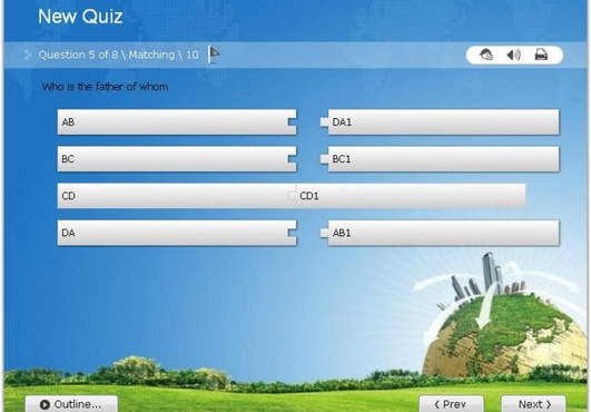 create a quiz for you and give you the files that can be hosted online big1