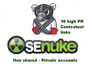 build 18 contextual web 2 link properties using senuke x blast with separate private accounts and provide web 2 login details big1
