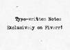create Typewritten Notes of your choice using my Amazing TypeWriter