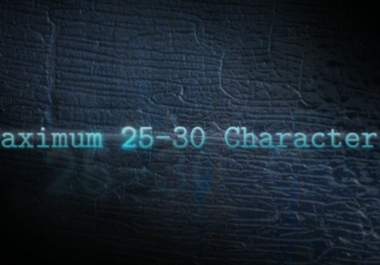 do a Video intro Ice with your own text big1