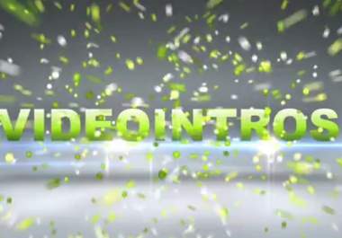 make a Video intro animated Balls with your Text big1