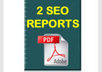 create two 54 plus page SEO reports listing what to fix on your site to get on page 1 Google