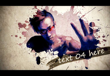 edit this VINTAGE ink splatter animation video showcasing your text and images big1