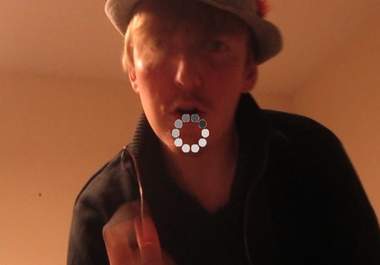 create an annoying buffering VIDEO saying anything big1