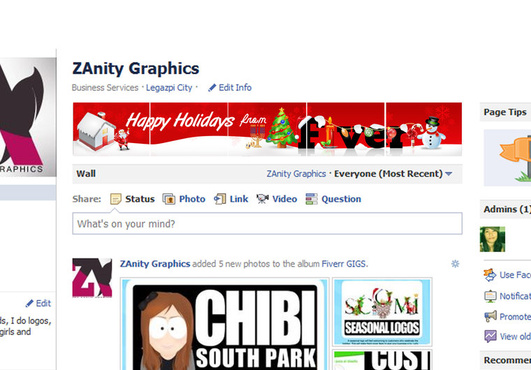 create a timeline COVER Photo+profile pic/Photo Strip of 5 images/welcome page for Your Facebook Fan Page big1