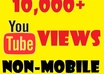 deliver 10,000+ YouTube Views [Non Mobile Views] within a few days