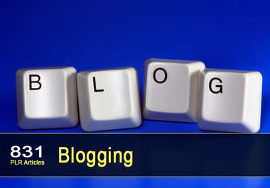 give you 831 PLR Articles on Blogging big1