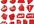 give you pack of vectors with red label templates