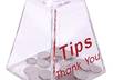 graciously and humbly accept tips for work well done