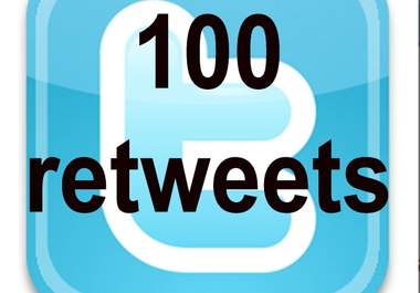 give you minimum 100 retweets to 10000 follower big1